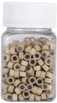 Produktbild von Silikonhaarverlängerungen - Gevierte Linkringe - 500 Stück 5mm