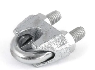Produktbild von SEILKLEMMEN BÜGEL verzinkt  5mm  100 Stück    Klemme Drahtseilklemme Seilklemme
