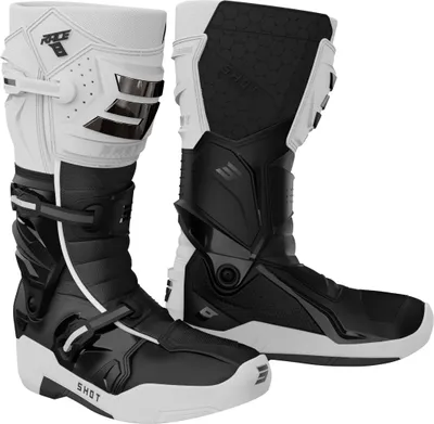 Produktbild von Shot Race 8 Motocross Stiefel, schwarz/weiß, 42