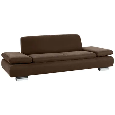 Produktbild von Max Winzer Sofa 2,5-Sitzer Terrence - Velourstoff braun - Maße: 221 x 90 x 76 cm