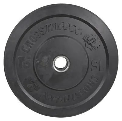 Produktbild von Lifemaxx Crossmaxx Bumper Plate 15 kg Schwarz