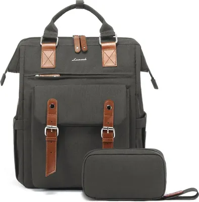 Produktbild von LOVEVOOK Damen Rucksack 15,6 Zoll USB Ladeanschluss Wasserdicht Blau