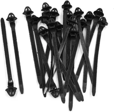 Immagine prodotto di Set da 20 fascette stringicavo 5 x 120 mm in plastica nera