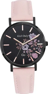 Immagine prodotto di Girl Only orologio da polso da donna analogico rosa GO cinturino in pelle D2UGO699009