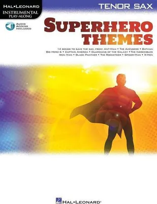 Obrázok produktu pre Superhero Themes Instrumental Play-Along for Tenor Sax