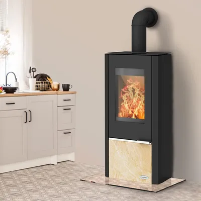Produktbild von Fireplace Kingstone Kaminofen Stahl mit Sandsteineinsatz