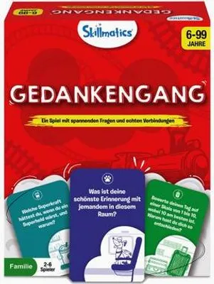 Produktbild von Gedankengang Spiel: Spannende Fragen & Herausforderungen für tiefgründige Unterhaltungen