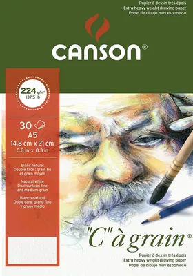 Image de CANSON Bloc de papier à dessin "C" à grain DIN A5 224 g/qm 30 feuilles