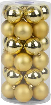 Produktbild von MAGICHOME WEIHNACHTSKUGELN, 30 St., Gold, 6 cm
