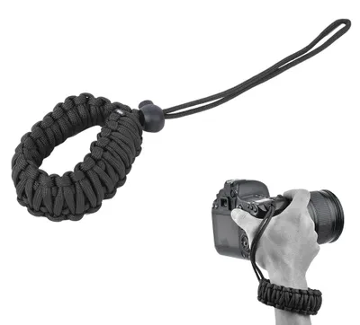 Produktbild von Großes Kamera-Lanyard-Webband, Anti-Verlust- und kaputtes digitales Armband (schwarz)