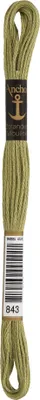 Produktbild von Anchor Sticktwist 4635000-00843 gelboliv Stickgarn, 100 % Baumwolle