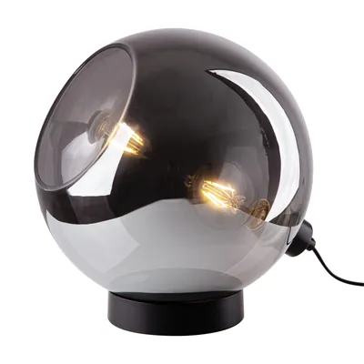 Produktbild von Nino Leuchten Tischlampe Tischleuchte 30 cm Glaskugel 52350102 rauch