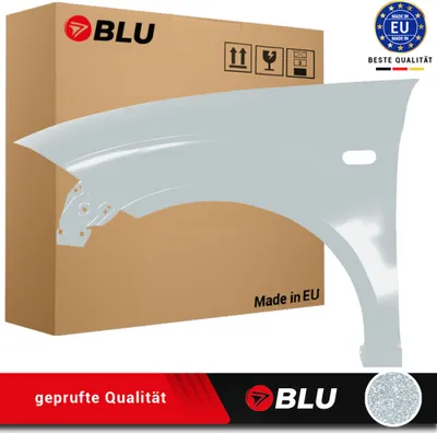 Zdjęcie produktu dla BLU Błotnik pasujący do Seat Altea 5P1/5P5 LX7W Lewy Srebrny EisSilber | 2004-2015 | Przedni Przód | Lakierowany | Gotowy do montażu | Stal