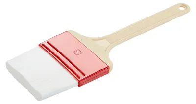 Image de Pinceau pâtissier largeur 7,5 cm poils 4 cm poils blancs en polyester synthétique