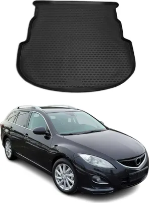 Produktbild von Kofferraummatte Kofferraumwanne für Mazda 6 Kombi 2007-2012 Gummi TPE Schwarz
