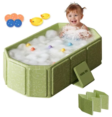 Image de Elzusha - Baignoire pliable pour enfants avec jouets
