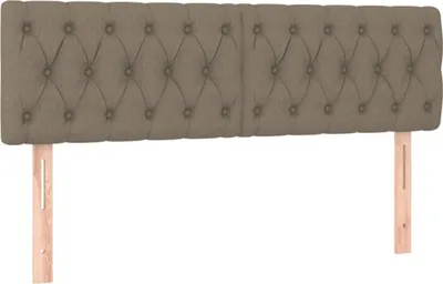 Produktbild von vidaXL Kopfteile Taupe 160x7x78/88 cm Stoff