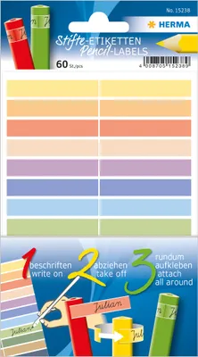 Produktbild von HERMA Stift Etiketten HOME 40 x 46 mm farbig sortiert 26 Etiketten