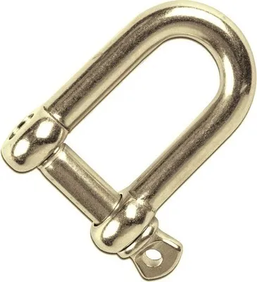 Produktbild von Schäkel 10 mm aus verzinktem Stahl, gelb, für schwere Lasten im Innenbereich