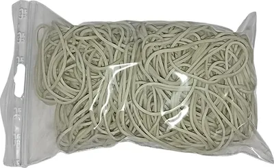 Produktbild von 100 g Gummiringe weiß 50 mm Ø 1,5 x 1,5 mm breit