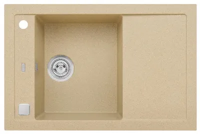 Produktbild von Alveus Formic - Granit-Spüle760x500 mm, mit Ablaufsystembedienung, beige 1108033