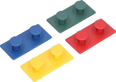 Produktbild von 4 Stück selbstklebende ABS-Wandhaken zur Aufbewahrung von Kleidung und Mänteln in Flur, Schlafzimmer und Badezimmer