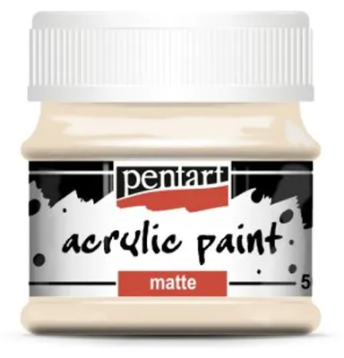 Imagen del producto de Pintura acrílica mate PENTART, 50 ml, color beige