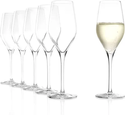 Zdjęcie produktu dla Stölzle Lausitz Set 6 Stück EXQUISIT Champagnerkelch klar 147 00 29 | EAN 4012632114402