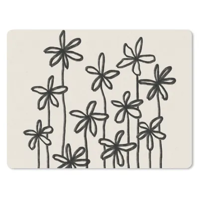 Produktbild von MuchoWow® Mauspad Mousepad Blumen - Pflanzen - Pastell - Abstrakt 23x19 cm - Mousepads - Maus Mat - Pad - Mausunterlage - Schreibtischunterlage - Mauspad
