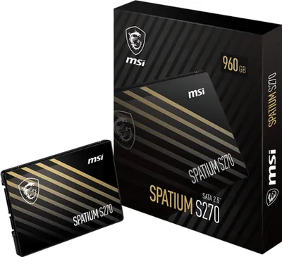 A product box and SSD are shown against a white background.