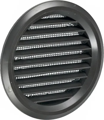 Produktbild von Europart 10033184 UNIVERSAL Lüftungsgitter Aussengitter Abluftgitter mit Fliegengitter Netz Braun 80mm Rund Anschluss Abluft Rohr für Dunstabzugshaube Klimagerät Trockner