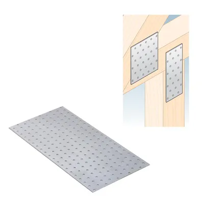 Produktbild von Lochplatte Flachverbinder Holzverbinder Nagelplatte Lochblech Verbinder 20x40cm
