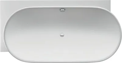 Produktbild von Duravit Oval-Badewanne Luv 185x95 cm matt Weiß, links
