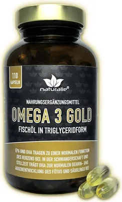Produktbild von Naturalie Omega 3 Kapseln hochdosiert | 110 Kapseln
