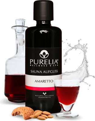 Produktbild von PURELIA Saunaaufguss Amaretto 100 ml natürlicher Sauna-aufguss - reine ätherische Öle