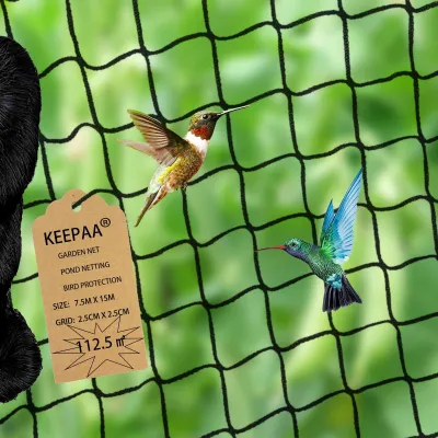 Obrázek produktu pro Ochranná síť pro ptáky, vhodná do zahrady a u jezírka, rozměry 7,5 m x 15 m