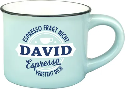 Produktbild von Persönliche Espressotasse Mokkatasse - David