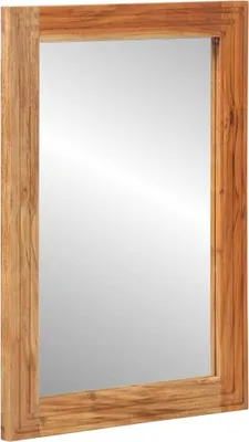 Image de Miroir de salle de bains Marron 50 x 70 x 3 cm Acacia massif
