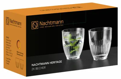Obrázok produktu pre Nachtmann Heritage, Priehľadná, Sklo, 2 kusov, Kolo, 300 ml, 93 mm