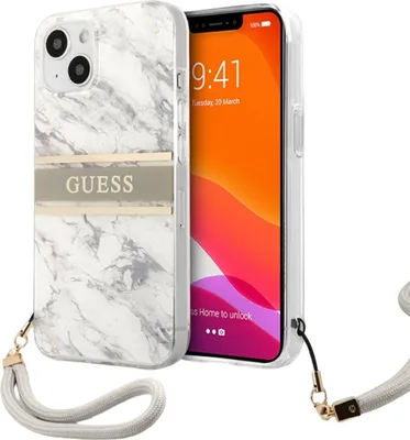 Image de Guess Guhcp13Skmabgr Iphone 13 Mini 5,4 Szary/Grey Hardcase Marble Strap Collection