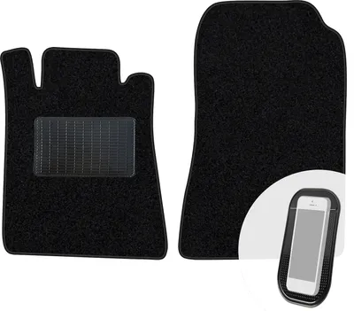 Immagine prodotto di moto-MOLTICO Tappetini anteriori per auto Velours Tappetini per auto neri Set di tappetini per auto 2 pezzi adatto per Mercedes-Benz Classe S Coupé C140 1991-1998