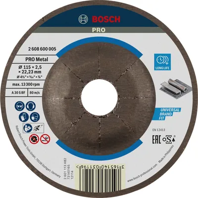 Immagine prodotto di Bosch 2 608 600 005, 115 mm, 2,5 mm, Schwarz