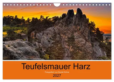Produktbild von Teufelsmauer Harz (Wandkalender 2027 DIN A4 quer), CALVENDO Monatskalender