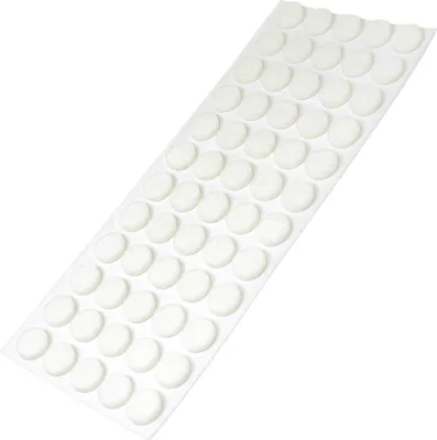 Produktbild von Adsamm® | 60 x selbstklebende Filzgleiter / Weiß / Ø 14 mm / rund / Möbelgleiter aus Filz mit 3.5 mm Stärke