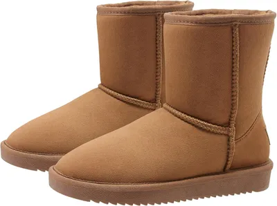 Image de Bottes de neige à enfiler pour femme OutPro, bottes d'hiver doublées, bottines marron, taille 37