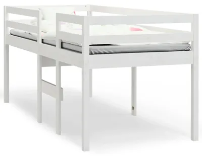 Obrázek produktu pro vidaXL Loft Bed White 90x200 cm Masivní borovicové dřevo