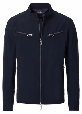 Produktbild von CASAMODA Outdoor-Biker-Jacke Stehkragen Zipper Regular Marine 3XL