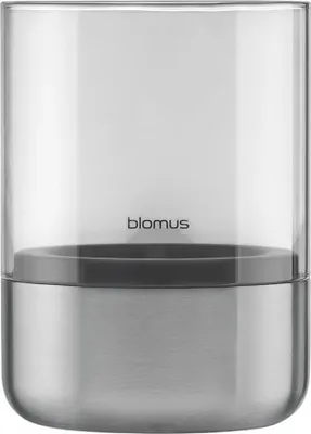 Produktbild von blomus GmbH CALMA Laterne stainless steel matt glass smoke S 14cm