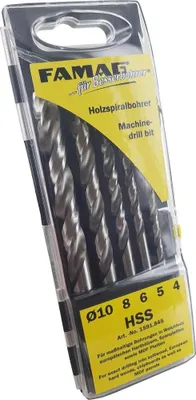 Produktbild von Holzspiralbohrer-Satz HSS 5-tlg.