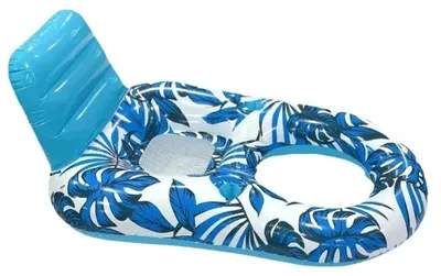 Immagine prodotto di Sedia a sdraio gonfiabile per piscina - Materassino gonfiabile galleggiante - Poltrona galleggiante per piscina, lago e spiaggia - Colore blu